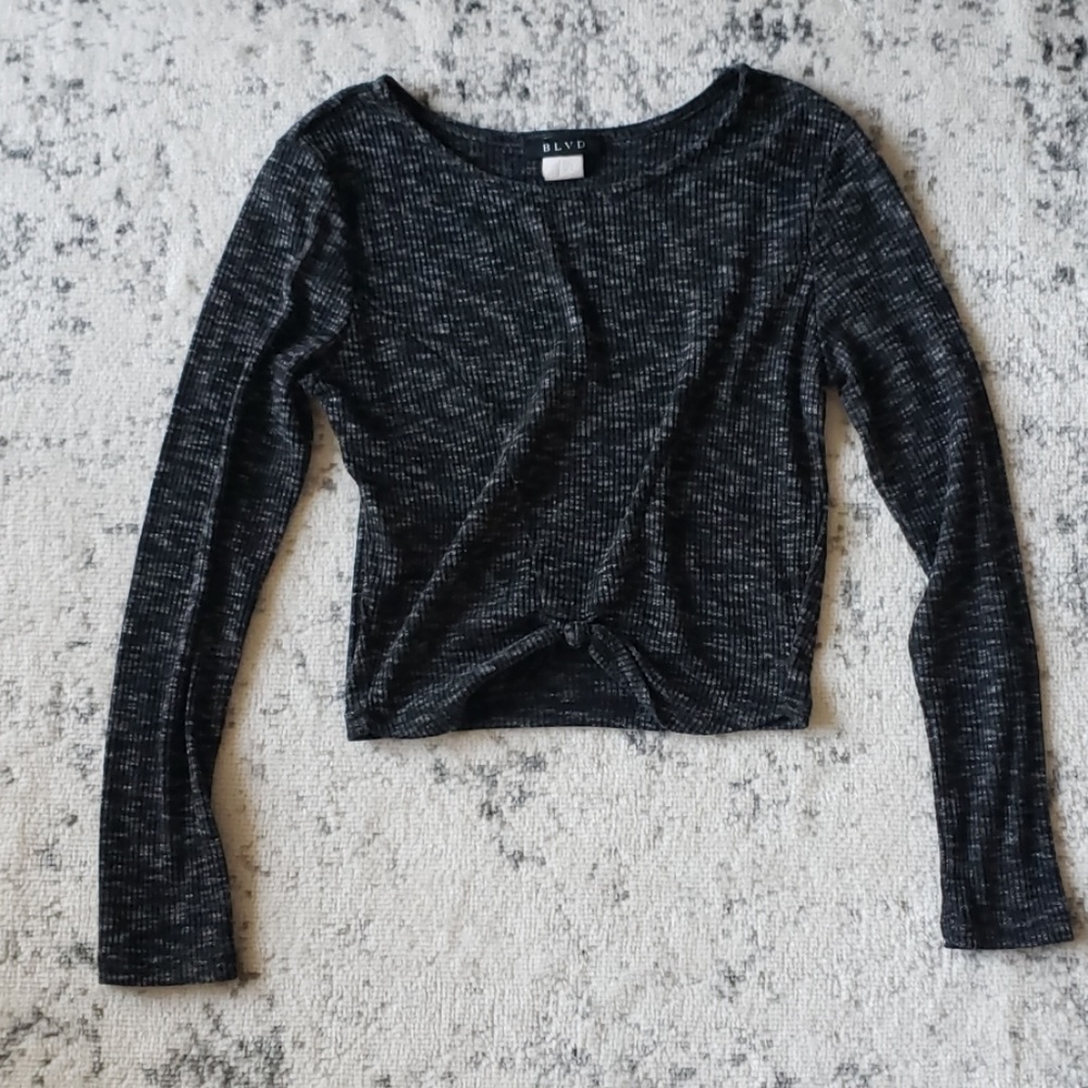 Cropped Long Sleeved Tee